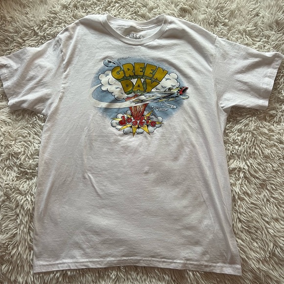 Green Day Dookie Band Shirt White - Picture 2 of 8